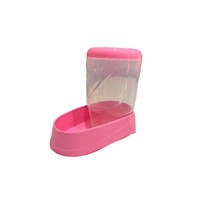 Comedero automático por gravedad para hamsters color rosado