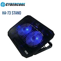 Cooler CYBERCOOL HA-73 02 cooler LED AZUL 5 niveles
