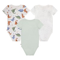 Pack de 3 Bodies Niño Verde Jurásico 3m