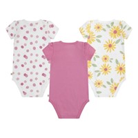 Pack de 3 Bodies Niña Rosado Aflorado 9m