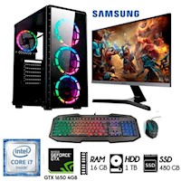 PC Gamer Core i7  Ram 16GB Disco 1TB+ SSD 480GB   GTX 1650 4GB MONITOR 24