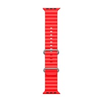 Correa Iwatch Corrugada 42/44/45/49mm - Color Rojo