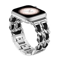 Correa Para Applewatch Y Watch Acero y Cuero  42-44-45-49mm