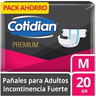 Pañal Cotidian Premium Talla M - Bolsa 20 UN