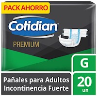 Pañal Cotidian Premium Talla G - Bolsa 20 UN