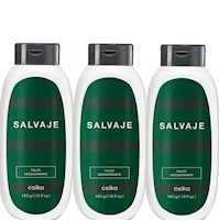 Pack X3 SALVAJE talco de Esika Aroma oriental especiado