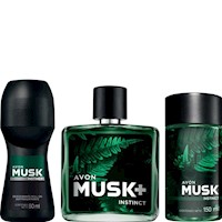 Set x 3 Musk Instinct For Men aroma amaderado floral de Avon