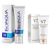 Gel Limpiador Anti-Acné + Limpiador Facial V7 - Bioaqua