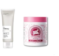 NATURAL MOISTURIZING HA THE ORDINARY Y CREMA PARA EL CUERPO ROSAS