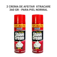 2 Crema de Afeitar Xtracare - para piel normal