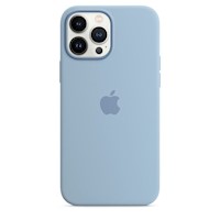 Silicone case IPHONE 14 PRO Azul niebla + lamina de vidrio