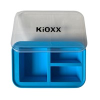 Cubeta de Silicona para Congelar Alimentos 3 Cavidades KiOXX Celeste