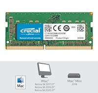 Ram CRUCIAL 16GB Para Mac DDR4-2666MHz SODIMM - CT16G4S266M