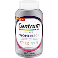 Multivitaminico Centrum Silver 50+ Mujer x 200 Tabletas