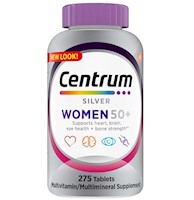 Multivitaminico Centrum Silver 50+ Mujer x 275 Tabletas