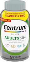 Multivitaminico Centrum Silver 50+ Adultos x 325 Tabletas