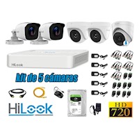 CÁMARAS SEGURIDAD KIT 5 720P HD + DISCO 2TB | 1 CAMARA CON MICROFONO