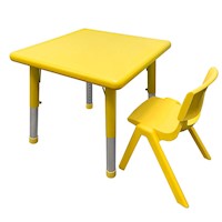 Mesa para niños - Altura graduable - Color Amarillo