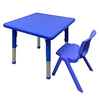 Mesa para niños - Altura graduable - Color Azul