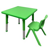 Mesa para niños - Altura graduable - Color Verde
