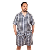 Pijama de hombre para verano MorfeoHome - Estampado de cuadros