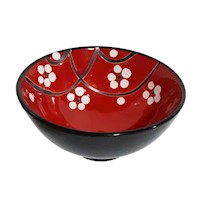 Cuenco Bowl Tazon Oriental Flores Puntos 1u Generica