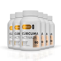 Curcuma con Pimienta Negra y Kion Pack 6 Frascos Nibray Vital