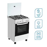 Cocina Coldex CX640 a Gas de Pie 24" 4 Quemadores Blanco