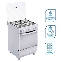 Cocina Coldex CX641 a Gas de Pie 24" 4 Quemadores Inox