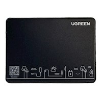 Mousepad Ugreen Antideslizante Goma 26x21cm Negro - CY016