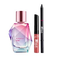 Autentik Perfume de Mujer con Labial y Delineador