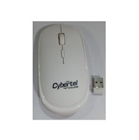 Mouse Cybertel CYCLONE-CYB M500RX inalámbrico recargable color blanco