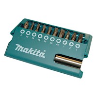 Jgo de puntas de 11 pzs con soporte magnético Makita