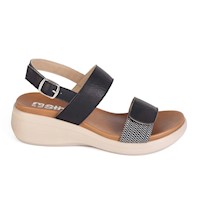 SANDALIA MUJER STHEF CASUAL NEGRO 8013