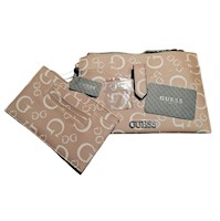 Set Cartera de Mano y Tarjetero GUESS Caspian SLG - Rosa Palo