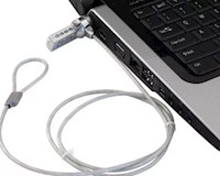 Cadena con Clave Antirrobo para Laptop de Acero 1.2metros