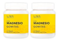 Gomitas con Magnesio Sabor Fresa Lima Naturals 60 unidades Pack x 2