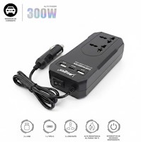 Cargador Adaptador Inversor de Corriente 12V-220V Para Auto 300W AC USB Tipo C