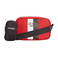 Morral Unisex Guess Striped Camera Crossbody