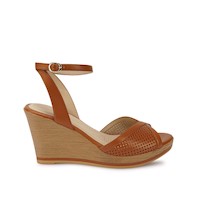 Sandalia D'orsay Casual DAYA-2603 Natural Viale Cuero