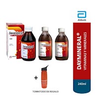 Pack x 3 Dayamineral Jarabe 240 ml vitaminas  + Tomatodo de regalo