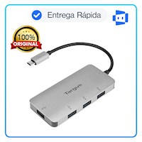 Hub USB-C Targus 4 Puertos USB-A 3.0 Gris