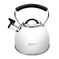 Tetera Facusa Acero Inoxidable 2.5 Litros Silbante Alta Calidad 2025