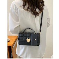 Cartera con Mini monedero 2 en 1 Cuero Sintetico Corazon