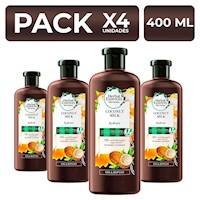 Herbal Essences Shampoo Coconut Milk 400ml PackX4