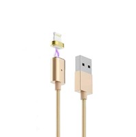 Cable Magnético MicroUSB Conector Reforzado, 1.2m y Carga Rápida 2.4A Gold