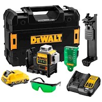 Nivel Láser 360° 12V Luz Verde 30 Mts Dewalt DCE089D1G-QW