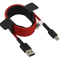 XIAOMI MI CABLE TRENZADO TIPO-C 100CM, ROJO PACK X2