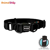 Collar De Perro Doco Dd Talla Xl Negro 52 A 75 Cm Con Regalo