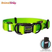 Collar De Perro Doco Dd Talla Xl Verde 52 A 75 Cm Con Regalo